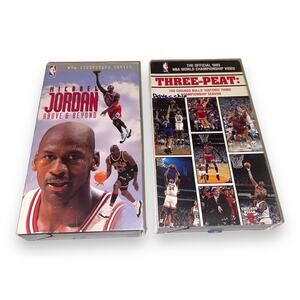 Michael Jordan VHS Bundle Michael Jordan: Above & Beyond and Three-Peat